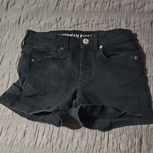 American Eagle Outfitters Women's Black Denim Shorts